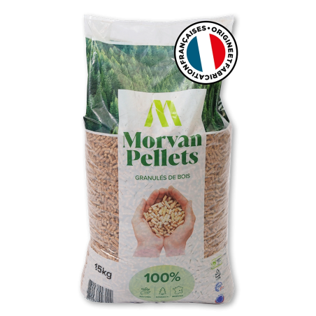 Sac granulés MORVAN 15 kg – Pellets résineux haute performance