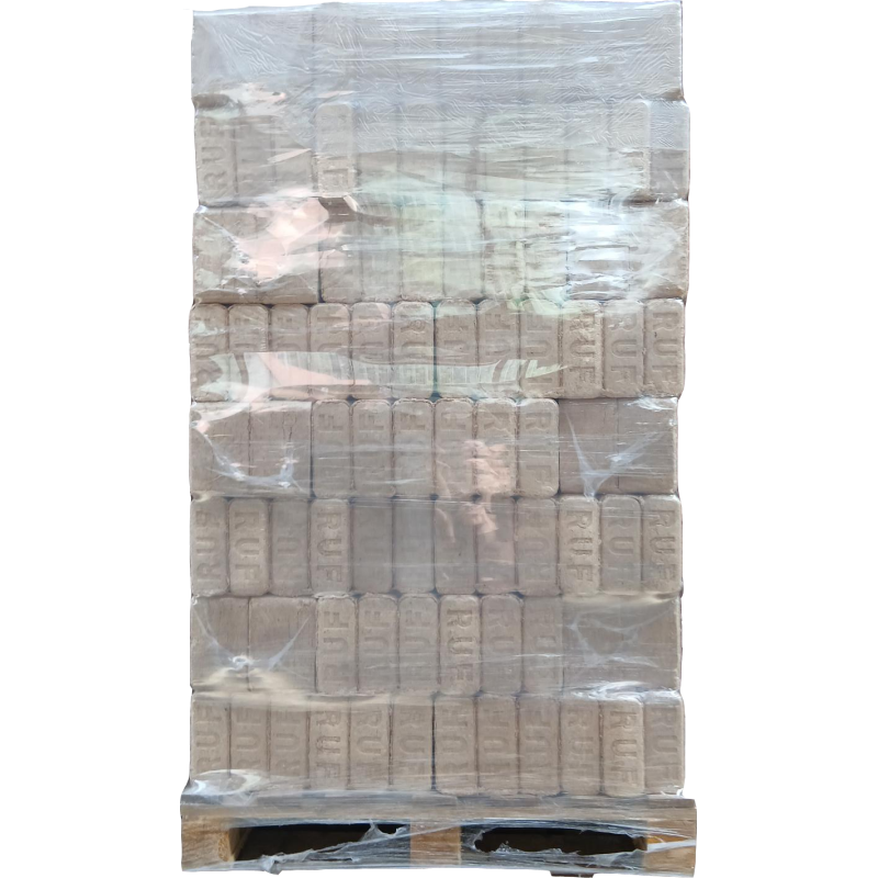 Palette de bûches compressées RUF 96 packs de 10 kg | La Halle Au Bois